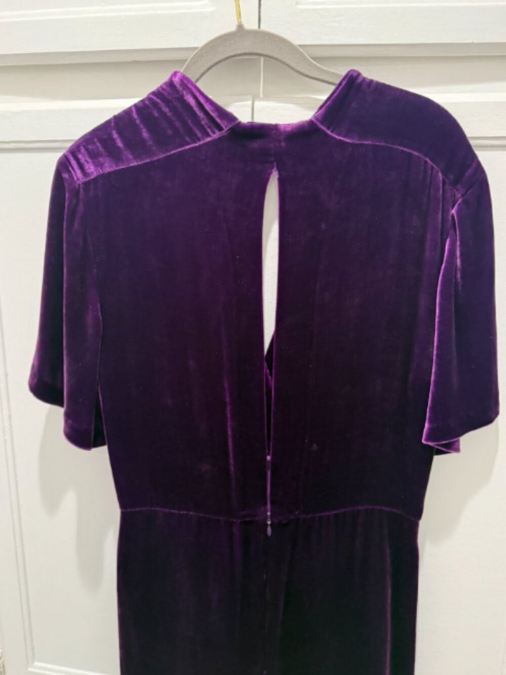 Sandro Purple Velvet Dress - Picture 2 of 4